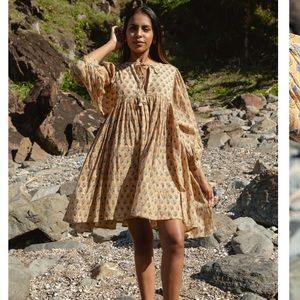 Daughters of India Kyra mini dress in Sandalwood